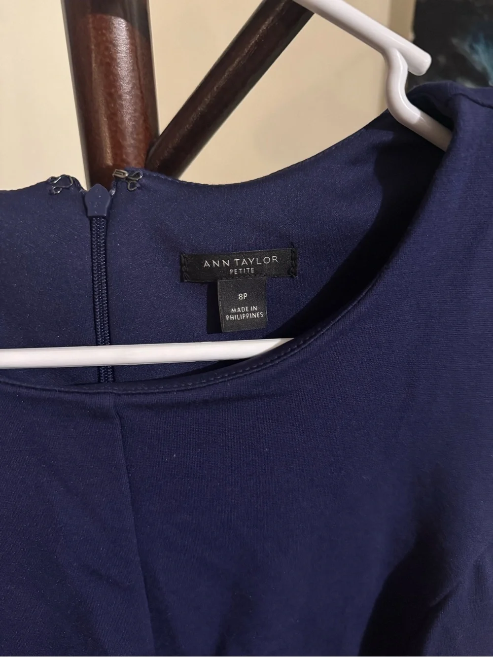 Ann Taylor Sleeveless Navy Sheath Dress - Picture 2 of 2